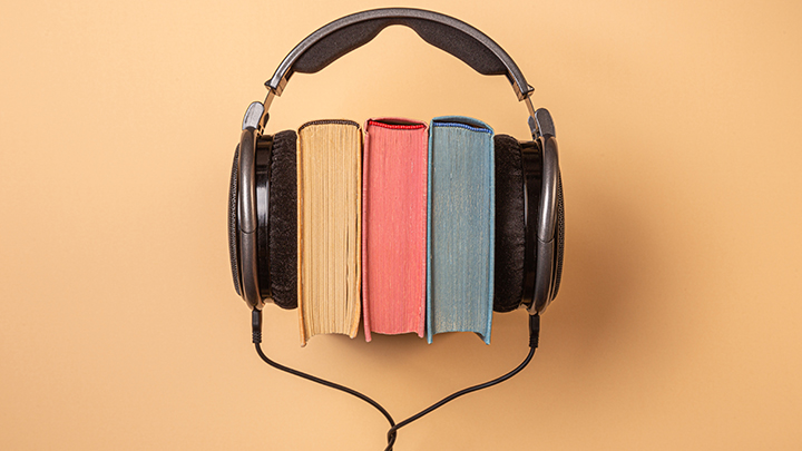 Books with headphones