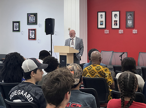 Dean Walter at the Africana Studies Collection Grand Opening