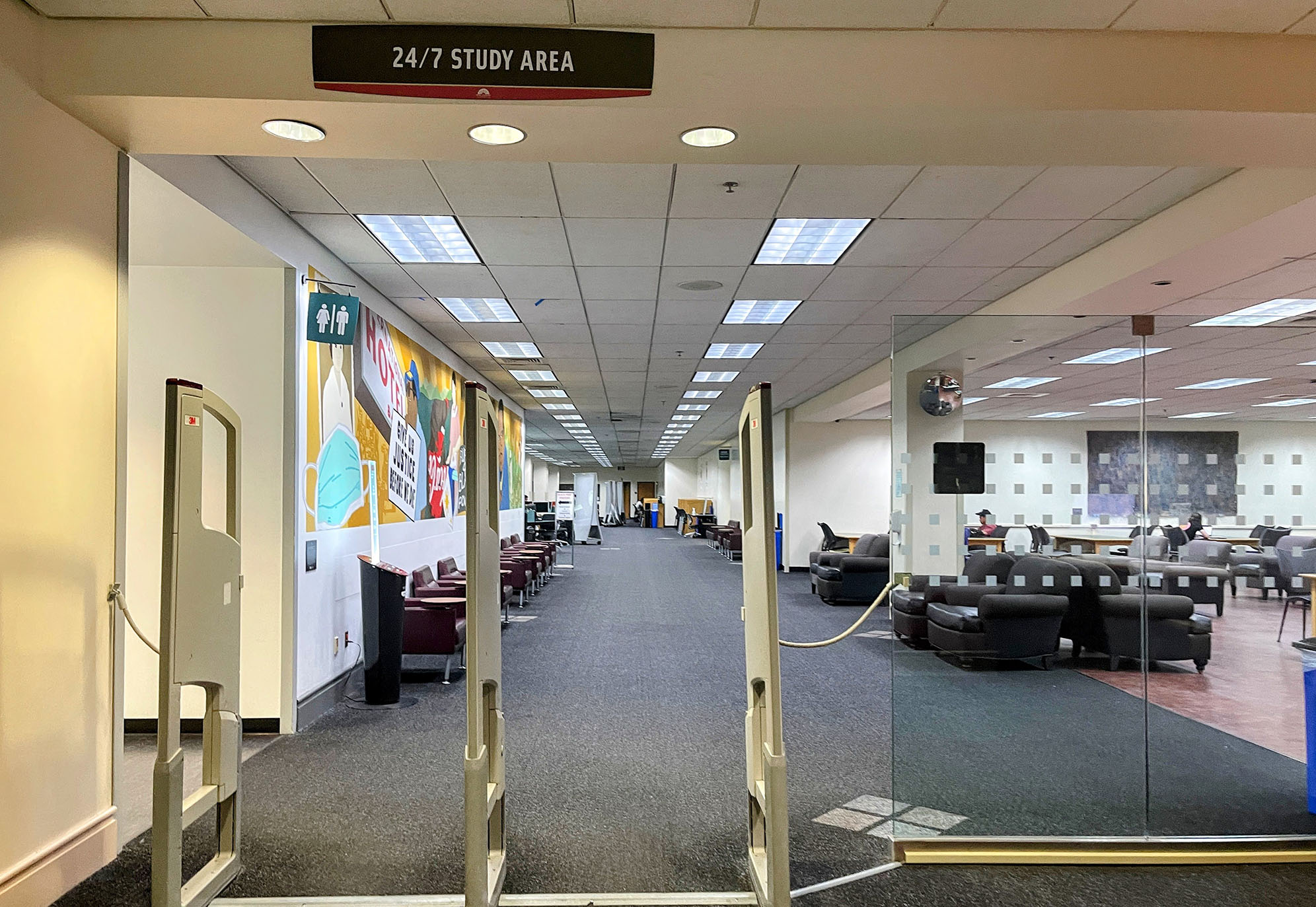 24 7 study area entrance