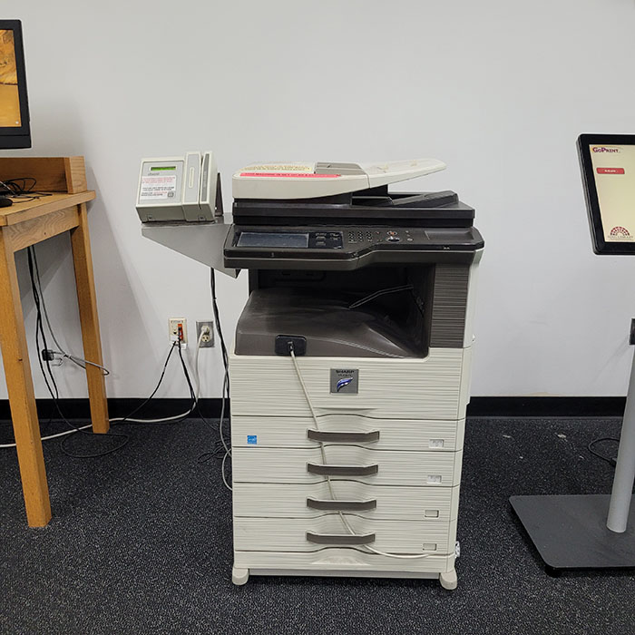 Copier on 2nd foor of Library Addition