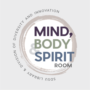 Logo for the Mind, Body & Spirit Room, part of SDSU Library and the Division of Diversity and Innovation.