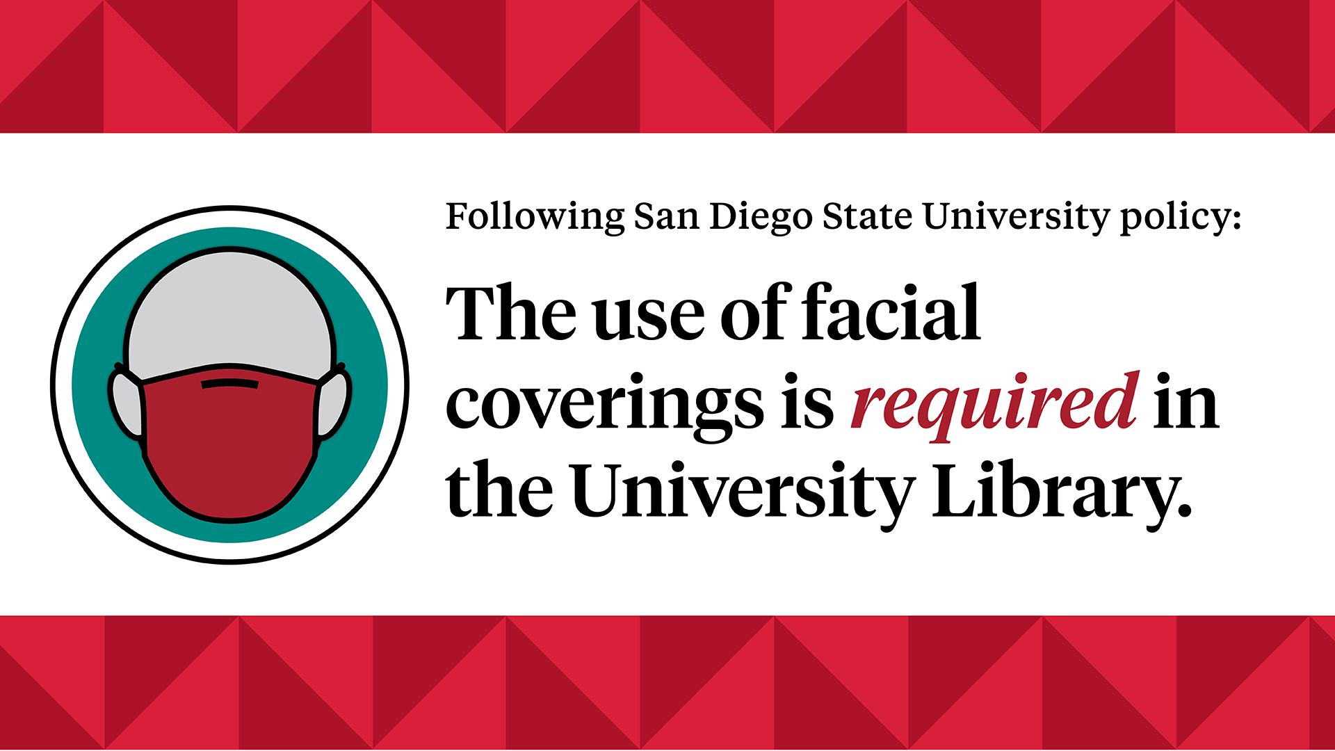 Facial coverings are required